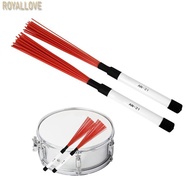 Royal 2Pcs Drum Brushes Snare Brush Jazzes Drum Brushes Professional Nylon Wire Brush Wire Drum Stic
