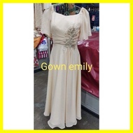 ❁ ☪ ∏ mother dress for wedding/mother gown/sponsor gown/sponsor dress/ninang gown/ninang dress/maxi