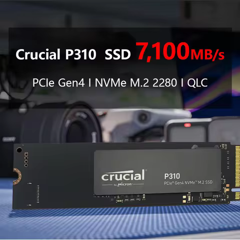 Crucial P310 1TB 2280 PCIe Gen4 3D NAND NVMe M.2 SSD – Up to 7,100 MB/s –Internal Solid State Drive 