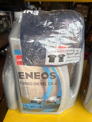 น้ำมันเครื่อง ENEOS TURBO DIESEL CK-4 15W-40 เอเนออส เทอร์โบ ดีเซล CK-4 15W-40 6+1L