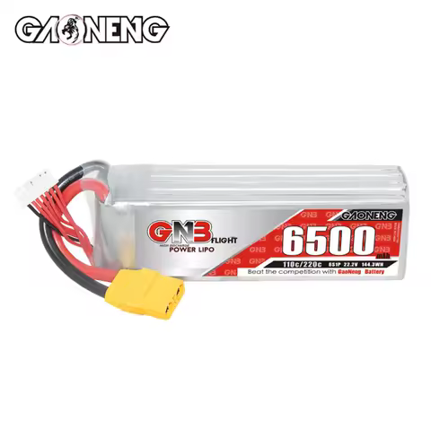 GNB FPV Lipo Battery 6S 22.2V 5200/6500/7000/8500/9000/11000mAh 110C With XT90S Plug for 7/8/10inch 