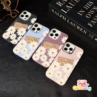 Spring Daisy Glitter IMD Phone Case For Samsung Galaxy S25 S24 S23 S22 S21 Plus Ultra FE + A15 M15 F