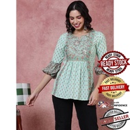 Kurti Indian Women Kurtis Top Saree Sari Punjabi Suit Readymade Kurti UD38269APTP