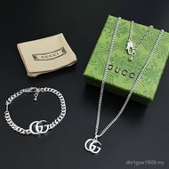 Gujia GUCCI GUCCI GG Marmont Series Chain Bracelet 925 Silver Necklace