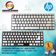 Keyboard Original hp 41 BW 14-BW005AU 14-BW015AU With BackLight