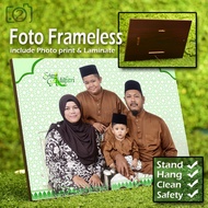 A5/A4/A3 size photo + Frameless(glassless frame)/solid wood frame+fujipaper