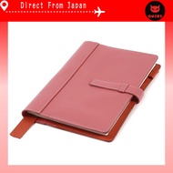 Lightex A5 Size Notebooks Cover – Compatible with Hobonichi Cousin, Bi-Color Genuine Leather Cover, 