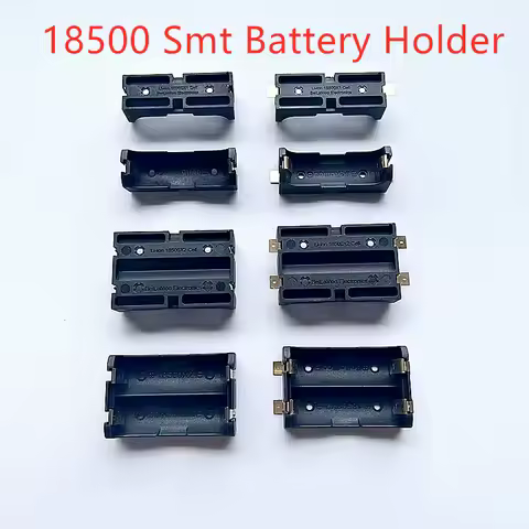 18500 Smt Battery Holder 18500 Battery Storage Case 1/2 Slot 18500 Case