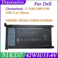 🔥 51KD7 11.4V 42WH Laptop Baery For DELL Latitude Chromebook 11 3180 3181 3189 K5XWW FY8XM Y07HK 6-C