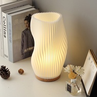 [New Design]โคมไฟตั้งโต๊ะ LED โคมไฟข้างเตียง USB 3 Brightness Vase Table Lamp Dimmable Night Light โ