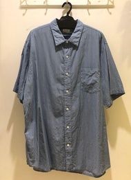 Steven Alan 日本製 直條紋短袖襯衫 XL