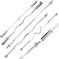 Customized Galvanized Barbell Rod Weightlifting Straight Bar Curve Bar 1.2/1.5/1.8 Barbell Bar Facto