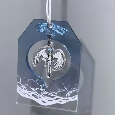 EVANGELION Ayanami Rei Acrylic Pendant Anime Car Keychain Backpack Pendant Cosplay Props Cartoon Key