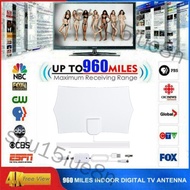 shu15iue8n 960 Mile Range Antenna TV Digital HD Skywire 4K HDTV 1080P Indoor with Amplifier