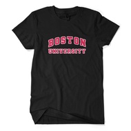 Premium BOSTON UNIVERSITY Street Style Men's T-Shirt - Adult Unisex Street Style UNIVERSITY Logo Shi