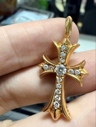 Chrome Hearts 22K Tiny with pave diamonds