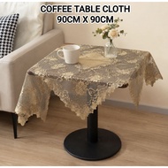 (90cm x 90cm) Alas Meja Kopi Lace Coffee table cloth table runner kain meja