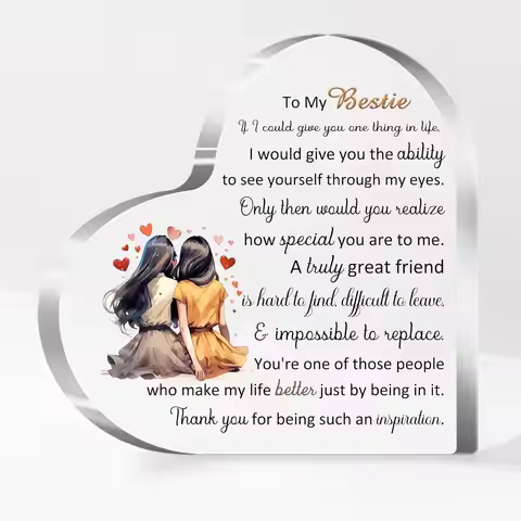 Gift for best friend, birthday gift, best friend, desk logo decoration, Christmas graduation farewel