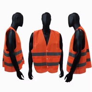 POLYESTER VEST SAFETY VEST/ PROJECT VEST/ SAFETY VEST/ SAFETY VEST BUTTON WITH 2 POCKETS AND REFLECT