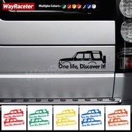 2 Pcs Reflective Window Sticker One Life Live It Discover Graphics Decal For Range Rover Sport Disco