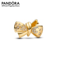 Pandora Gold Bow 14k gold-plated charm