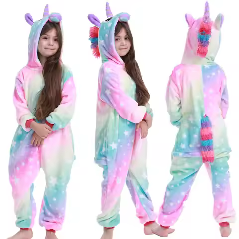 Anime Stitch Cosplay Pajamas Anime Boys Girls Cute Costume Jumpsuit Pajamas Hooded Sleepwear Christm
