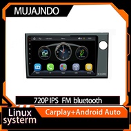 MUJAJNDO 9inch linux headunit for honda brv support carplay android auto mirror link fm bluetooth re