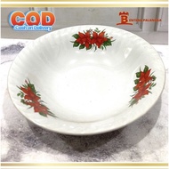 6pcs mangkok batu keramik 7 bintang motif bunga cantik
