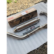 knalpot DST racing Z1Original 35cm longTITAN full set bending all 250cc motorbikes inlet 50mm univer