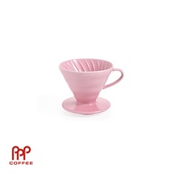 HARIO V60 02 Coloured Ceramic Coffee Dripper (Indigo/Pink/White)