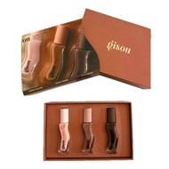 Gisou 3 Shades Glazed Lip Oil Gift Set, Non-Sticky Gloss Finish, Hydrating Lip Oil For Dry Lips Dail