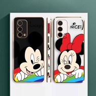 Cute Mickey Mouse Couple Lucky Nice E-TPU Phone Case For OPPO A79 A75 A73 A54 A35 A31 A17 A16 A15 A12 A11 A9 A7 A5 AX5 F11 F9 F7 F5 R17 Realme C1 Find X3 Pro Plus S E K X