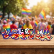 Glasses Rainbow PRIDE LGBT LGBTQ+ Fancy Parade Prop Accessories