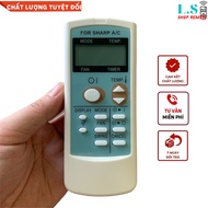 Điều khiển điều hoà Sharp 1 chiều rmote máy lạnh Sharp 9000btu 12000btu mặt xanh - Hàng tốt