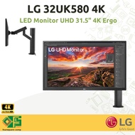 LED LG UHD 32UK580 Monitor 32 Inch 4K HDR Ergo Pivot Resmi