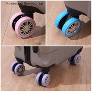 FCSG 4PCS Luggage Wheels Protector Silicone Wheels Caster Shoes Travel Luggage Suitcase Reduce Noise Wheels Guard Cover Accessories HOT