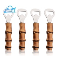 Bamboo Handle Bottle Opener Beer Bottle Opener Stainless Steel Beer Bottle Opener