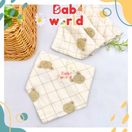 Set 5 Yếm Tam Giác Muslin Mẫu Hàn Quốc Cho bé trai và bé gái