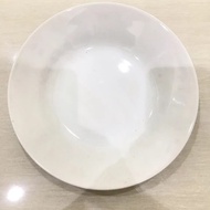 PIRING KERAMIK MAKAN  KRAMIK PORCELAIN  PUTIH SATUAN 1 LUSIN LUSINAN  