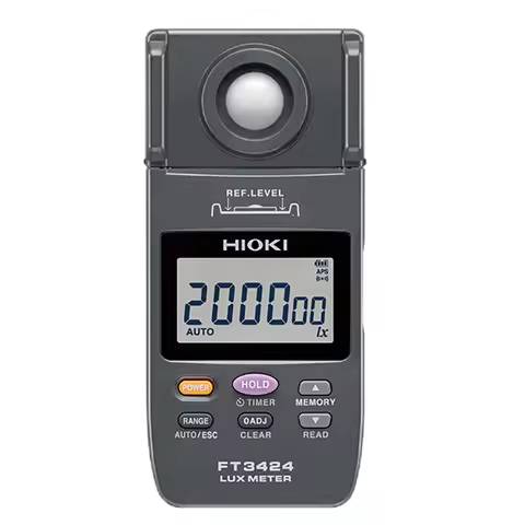 HIOKI FT3424 High-Precision Illuminometer, Digital Display Light Meter, Handheld Brightness Tester