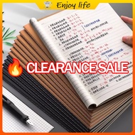 【On Hand】 1PC A5/B5/A4 Craft Notebooks Lined Grid Blank 36 Sheets Notebook Office School Stationery
