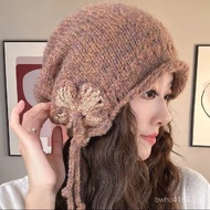 Wool Three-Dimensional Knitting o9 Korean Ear Protection Women New Style Hat Keeping Warm Autumn Win