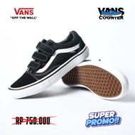 Vans Old Skool Velcro Pro Black White Original!