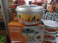 FAM - 626 PANCI KUKUSAN BESAR STEAMER 6.5 KG 37 CM 2 SARINGAN MULIYA DANDANG