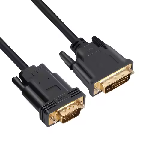 High Quality DVI To VGA Cable Adapter HD 1080P Converter For PC Laptop Projector Monitor DVI-D 24+1 