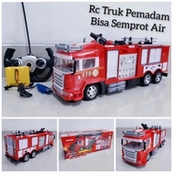 Rc Fire Truck Toy - Damkar Remote Child Fire Truck Toy