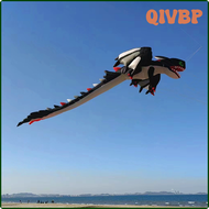ว่าวนุ่มขนาดยักษ์ Gratis Ongkir QIVBP 13เมตรมังกรดำว่าวลมมืออาชีพการบินว่าวเป่าลมว่าวจีนโรงงาน VMZIP