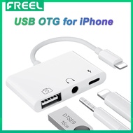 Bộ Chuyển Đổi 3 Trong 1 Lightning Sang Audio USB 3 Bộ Chuyển Đổi Đầu Đọc Thẻ Camera Lightning Sang U