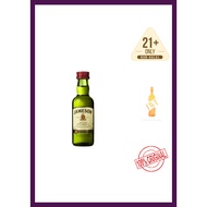 JAMESON IRISH WHISKY MINIATURE 50ML GLASS BTL