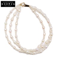 Mikimoto K18 巴洛克珍珠三股項鍊 [二手]